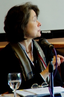 Photo credit: Julia Vitullo-Martin; Description: Sarah Coakley in Cambridge Photo credit: Julia Vitullo-Martin; Description: Sarah Coakley in Cambridge